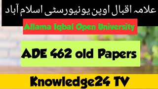 Aiou BA/B.COM Code 462 Old papers 10 years:old pprs 462:old papers 462 Allama Iqbal Open University