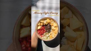 satisfy your MORNING COFFEE craving with this healthy COFFEE YOGURT BOWL🥣🍎☀️