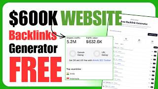 I Built a $60,000 Backlinks Generator Website for FREE Using AI — Here's the Exact Method