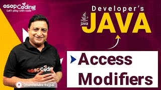 Access Modifiers in Java | Private | Protected | Public | Java for Developers | #Java #Lec36 #Coding