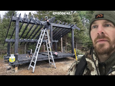 GIANT Japanese Woodshed, Cabin Porch Foundation |EP42| Log Cabin Build on Off-Grid Homestead