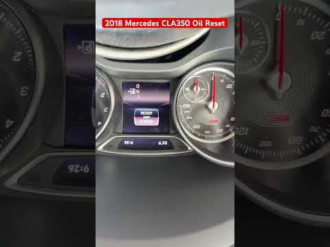 2018 mercedes-Benz CLA 250 Oil Reset