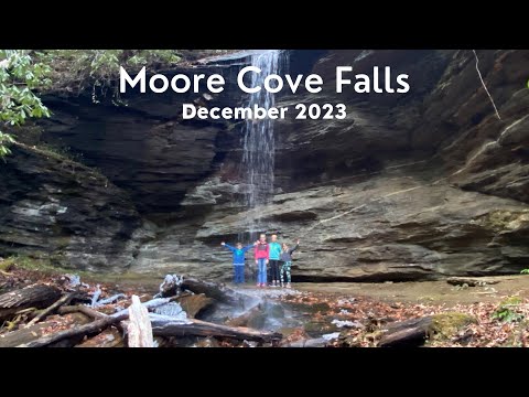 December 2023 — Moore Cove Falls (and Little Moore Cove Falls)