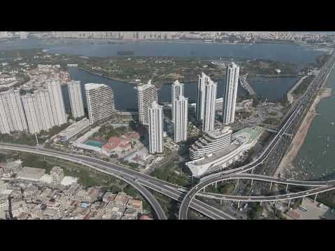 Infrastructure city sky view