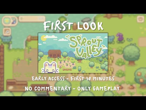 The cutest farming sim?! | First look at Sprout Valley | Cozy Game Demos (Non Commentary)