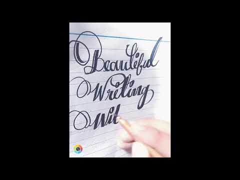 BEAUTIFUL WRITING WITH CUT MARKER