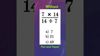 Math Test | #maths #mathchallenge #mathstrick #iqtest #brainteaser