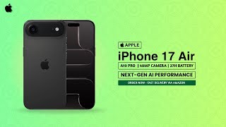 iPhone 17 Air Next-Gen AI Performance & Thinnest iPhone Ever! #iphone17 #iphoneair #iphone17pro
