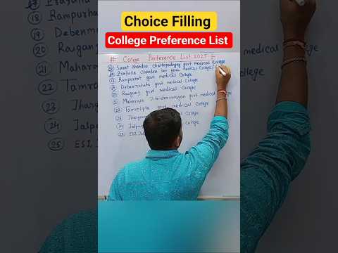 Choice Filling|| Best Preference List 2025 || #preferencelist #neetcounselling #neet2025