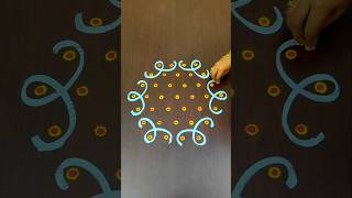 Easy Kolam For Beginners @RoopaRangoli #shorts #rangoli #kolam #muggulu #padikolam #kolangal