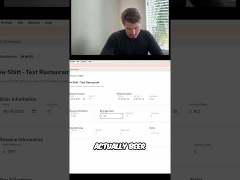 Restaurant Shift Review: Sales, Tips, and Revenue Breakdown #shorts