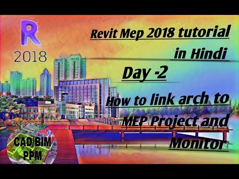How To Link Archi  to MEP Project and Copy Monitor .Day-2