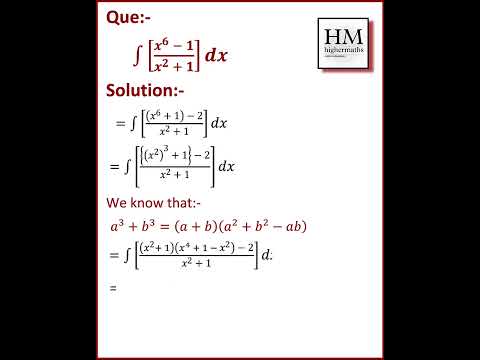Integration que 10 solved question | Highermaths | #short #calculus #integration