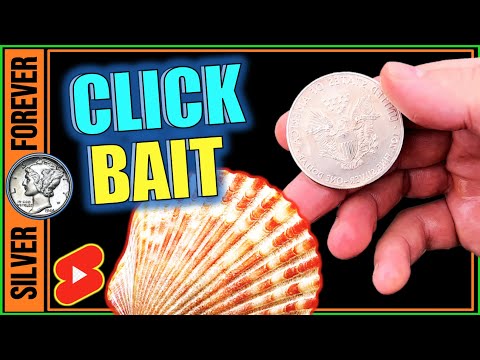 Silver Eagle Found in a Clamshell?! #shorts                                  #silver #preciousmetals