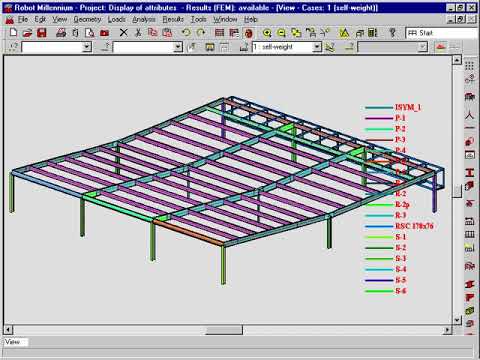 Autodesk Robot structural analysis - attributes
