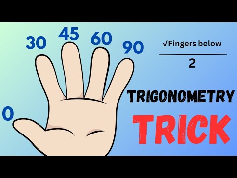 TRIGONOMETRY HAND TRICK | Class 10 | trigonometry values nikale sirf 2 min me
