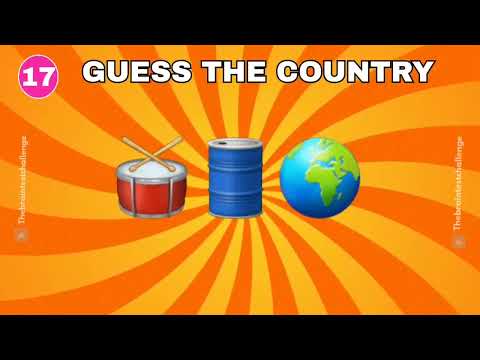 Guess the Country by Emoji Challenge 🌍 | 40 Fun Puzzles with Answers|the brain test challenge