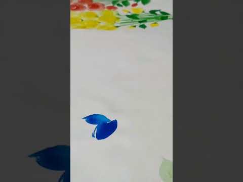 How to make a flower with watercolors.