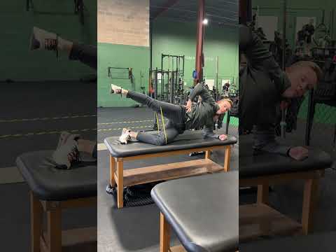 1/2 Side Plank Abduction (Band Resistance)