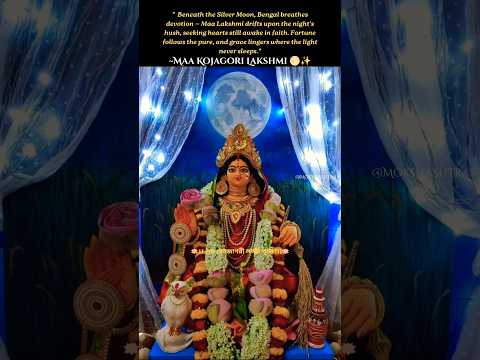 Eso Maa Lokkhi🙏🏻 | Shubha Kojagori Lokkhi Pujo🌕✨ #sanatandharma #hindumythology