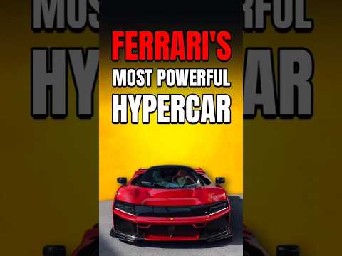 Ferrari's Most Powerful Hypercar!!#ytshorts #automobile #ferrari #sportcar #racing #f1car