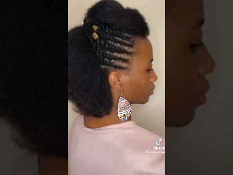 SIMPLE & QUICK HAIRSTYLE #naturalhairstyles #protectivehairstyles #naturalhair #protectivestyles