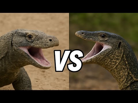 Komodo Dragon vs Water Monitor – Who Wins the Ultimate Lizard Battle?