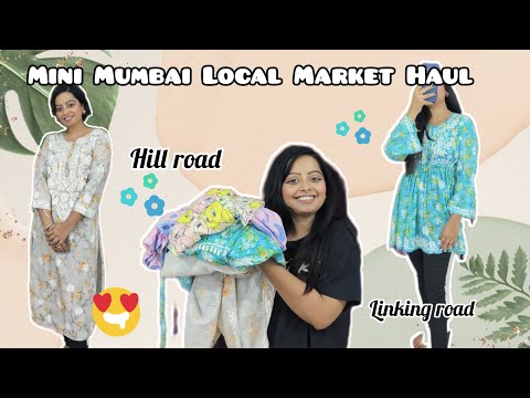 Mumbai Street Shopping Haul under ₹100| Hill road , Linking Road| Clothing, Jewellery #haul