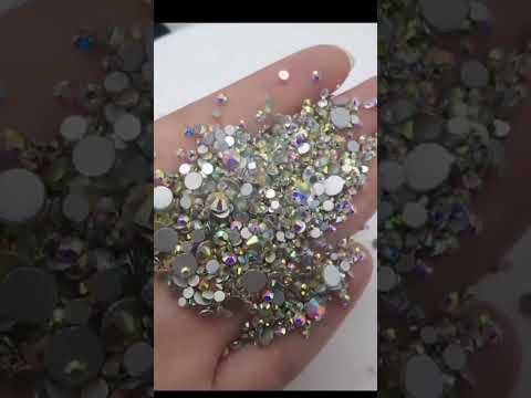 Shiny Mix Size Crystal Rhinestones 2880pcs SS3-SS20 Flatback Glitter DIY Design Jewelry