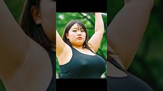 【ノーブラ散歩】AIぽっちゃり美女　鉄棒編