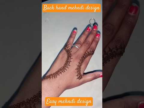 Easy Mehndi design #youtubeshorts#shortsfeed#ytshortsindia#mehendidesign#easymehndidesign#mehendiart