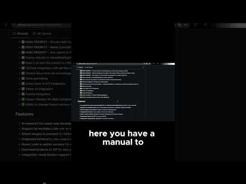 Bolt.diy : Github & Quick Install guides #shorts 👇
