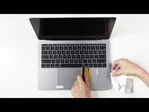 How to apply the trackpad protector