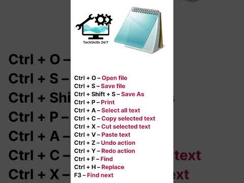computer notepad shortcut key #shortcut #computer #keyboard