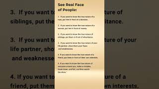 See Real Face of People #lifelessons #wisdom #lessonslearned