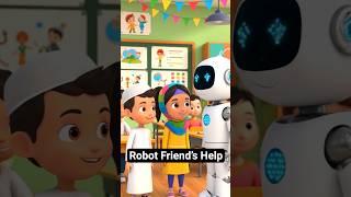 Robot Friend’s Help❤️ #shorts #KidsTech #RobotLearning #brainygiggles