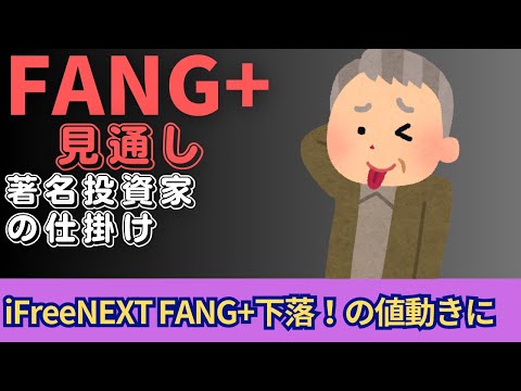 【新NISA】12.06FANG+の見通し｜iFreeNEXT FANG+下落の値動きに！著名投資家の仕掛け