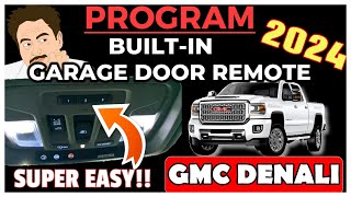 2024 GMC Denali EASY Garage Door Remote Programming | #homelink