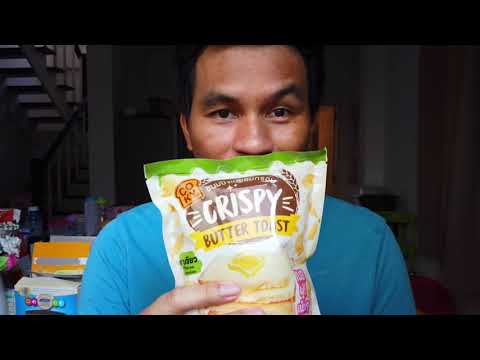 ASMR ขนมปังกรอบชาเขียว COKY | กินขนมปังกรอบ Coky อร่อยแต่หวานไปนิด
