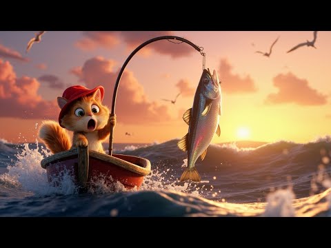 AI Animated Cat Story | Emotional Cat Fishing Adventure | Mama Cat Cooks for Kittens
