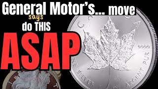 What GM just disclosed is YOUR CUE to move the silver stack, ASAP
