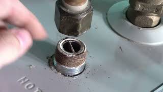 Bradford White Hot Water Outlet Anode Replacement on M240S6DS-1NCWW  Water Heater (M240 M230)