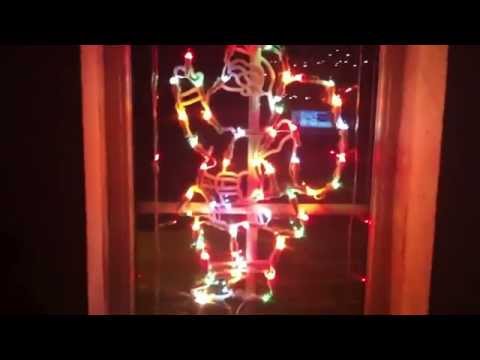 My Window With Christmas Lights 2012