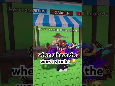 my stocks are so baddd😭😭 #roblox #shorts #viral #growagarden