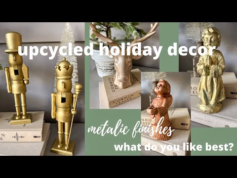 DIY Holiday Decor | Trying different metallic finishes