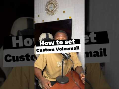 How to se custom voicemails on iPhone #smartphone #feed #tech #shorts
