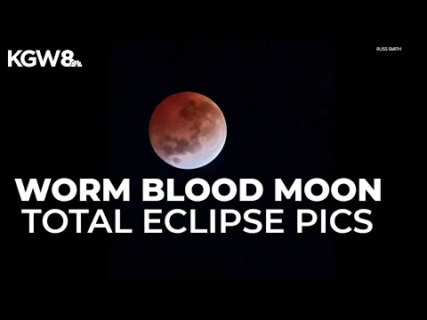 Worm Blood Moon lunar eclipse visible throughout Oregon, Washington