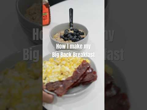 How I make my big back breakfast 🍳 #breakfast #cooking