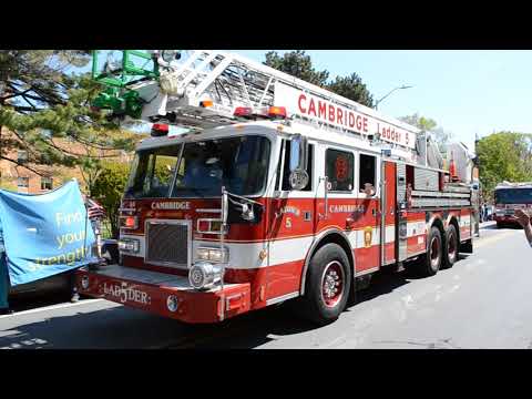 First Responders Salute to Spaulding Hospital Cambridge Staff - May 14, 2020