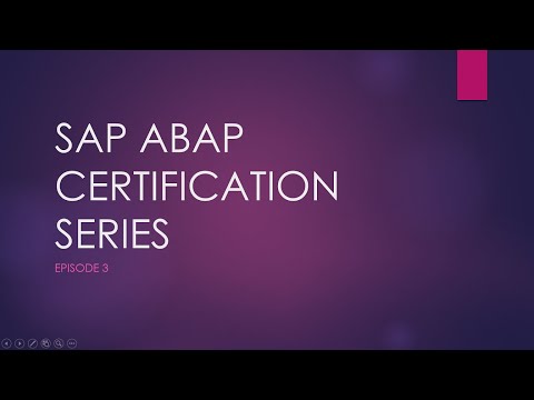 EP3: SAP ABAP QUESTIONNAIRE